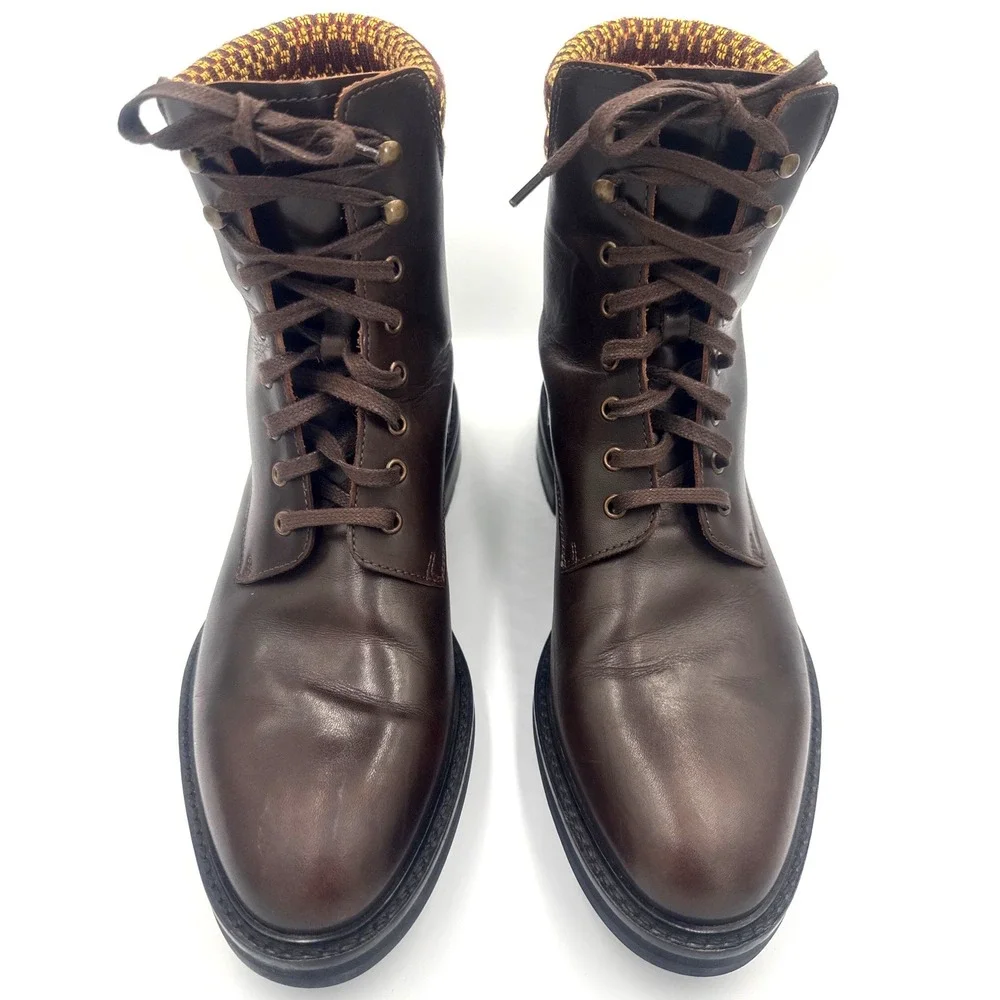 Armando Cabral Collection for Allen Edmonds Mens Brown Leather Boots 41.5 US 8.5